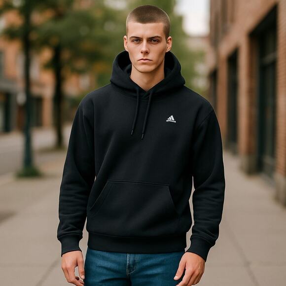 Mens Rebok Pullover Hoodie Sweater Embroidered  Size XL NWOT - Picture 2 of 6